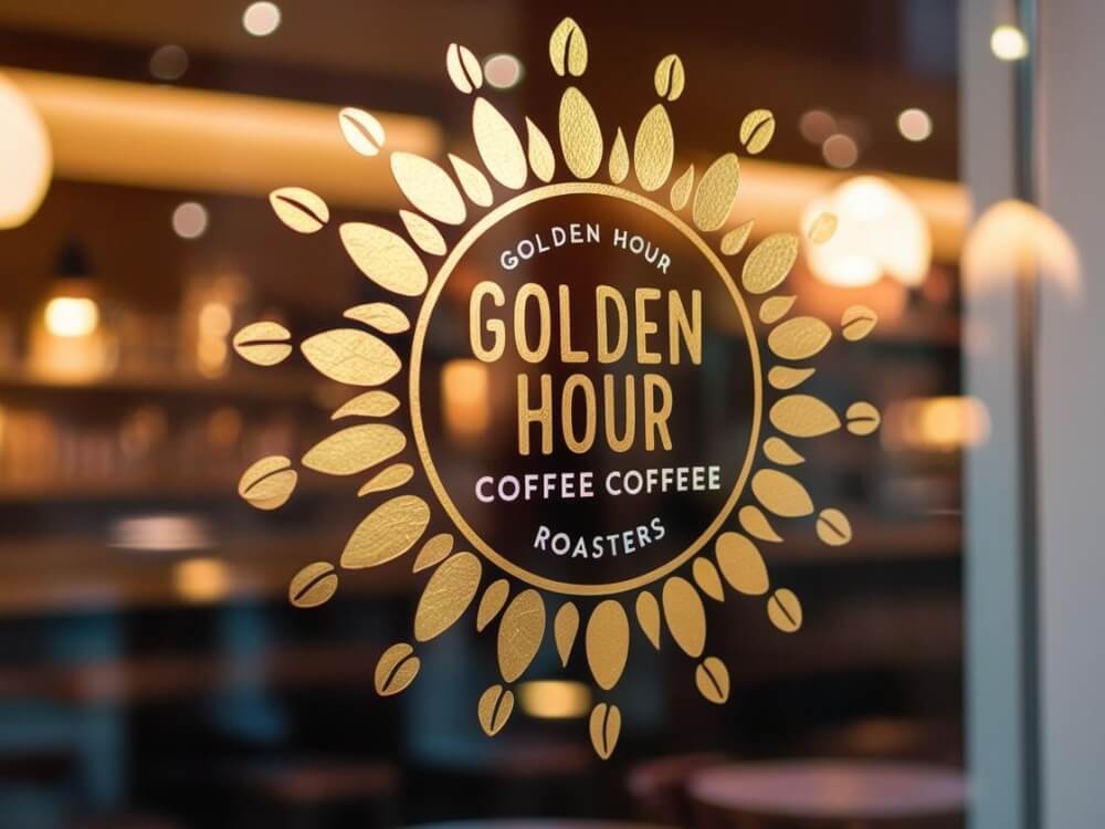 gold leaf decal for gold hour